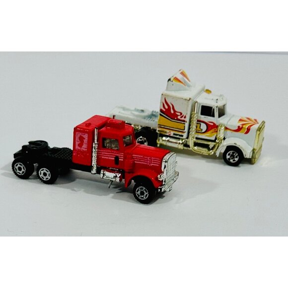 Zee Zylmex Big Rigs Peterbilt California Hauler Semi & Hot Wheels Blackwall 1982 - Picture 5 of 9